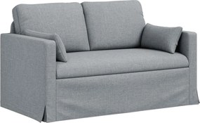 vidaXL Kanapé Világosszürke 139 x 78 x 80 cm szövet