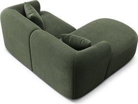 Zöld bársony sarokkanapé (bal oldali-heverő résszel) Campi – Cosmopolitan Design