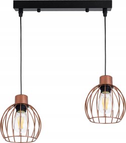 Függő lámpa túlnyúlás csillár mennyezet loft gömb réz