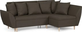 ALEX Kinyitható sarokkanapé Szürke/sötétbarna