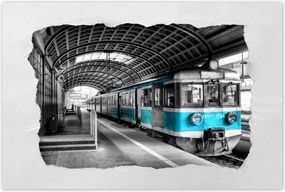 Poszterek 120x80 Türkiz vonat Pkp