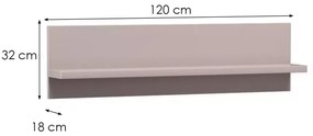 Polc LINKaSTYLE LS10 CASHMERE bézs
