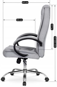 Irodai Forgószék Szürke Színben. CADI