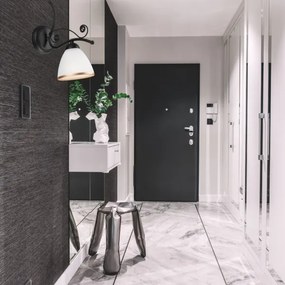 Fali lámpa RETRO II 1xE27/60W/230V matt fekete