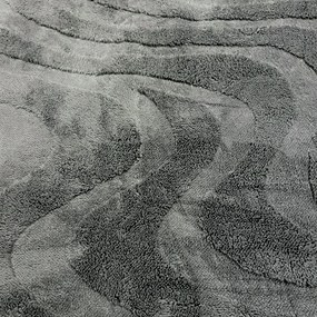 Sötétszürke mikroplüssből készült luxus báránytakaró 150x200cm TiaHome