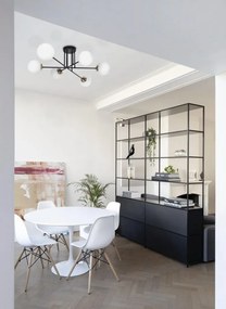 KAJA K-4915 ISLA Fekete Színű Mennyezeti Lámpa 6xE14 10W IP20