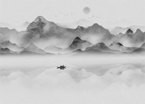 Üveg kép - Japán tó (70x50 cm)