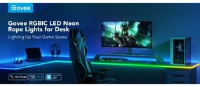 Govee - Neon LED asztali háttérvilágítás 3m RGBIC Wi-Fi