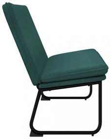 sötétzöld szövetpad 100 x 75 x 76 cm