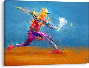 Kép - Festett teniszező (70x50 cm)