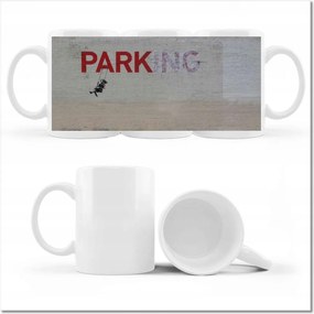 Banksy Parking fényképes bögre