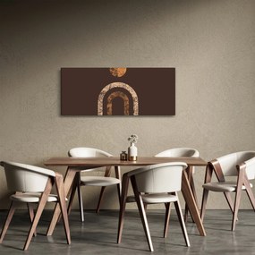Kép - Narancssárga ívek N⁰1 (120x50 cm)