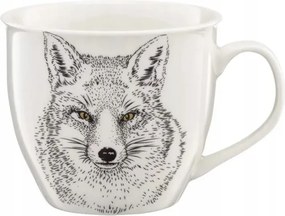 Porcelán bögre ambition 550ml fehér róka zúzódásálló