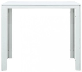 fehér fautánzatú HDPE dohányzóasztal 78 x 78 x 74 cm