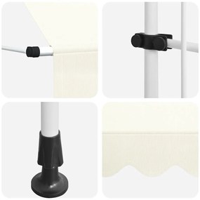 kézzel feltekerhető napellenző krém, 150 cm