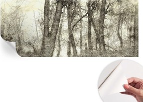 Öntapadós tapéta Fali furnér 3D hatás Erdei melankólia 250x104 cm