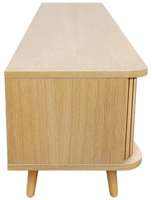 Natúr színű TV-állvány tölgyfa dekorral 178x50x40 cm Rove – Woodman