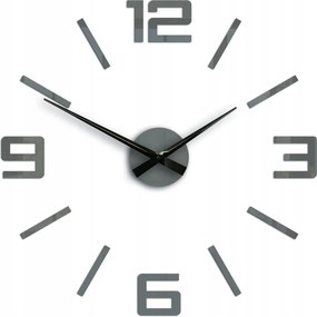 Falióra ModernClock szürke 60cm, nagy óra, XL óra, csendes