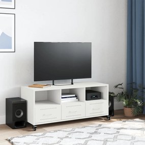 fehér acél TV-szekrény 100,5 x 39 x 43,5 cm