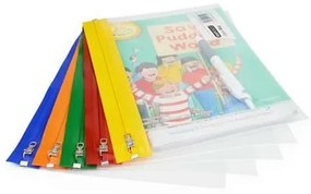 Rendszerező tasak, A5, cipzáras, RAPESCO, Zippi, vegyes színek (IR1502)