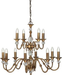Endon POLINA LX124P12B Csillár 12x40W/E14