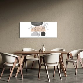Kép - Vonal művészet virágok N⁰2 (120x50 cm)