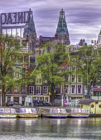 Poszter 20,5x28,4cm Amszterdami vĂzpart, Assaf Frank