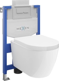 Mexen Fenix XS-U, süllyeszthető modul és falra szerelhető Rico WC, lassan süllyedő üléssel, fehér, 68530478000