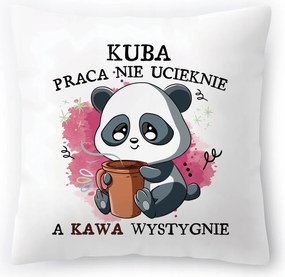 Kuba párna Születésnapra Ajándék Fotóval Fehér 40x40 cm