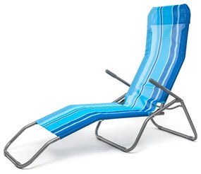 Happy Green strandfotel kék, 142 x 60 x 96 cm,