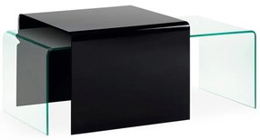 Üveg tárolóasztal 60x60 cm Burano – Kave Home