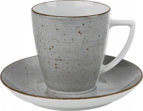 200ml-es csésze csészealjjal Boss Grey