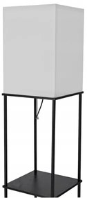 Állólámpa polcokkal, 1xE27/40W/230V, fekete/fehér