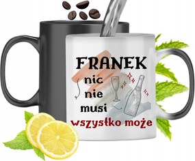 Mágikus Bögre Frank Fekete Színváltós, fényképes nyomattal