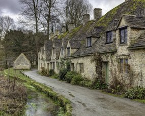 Poszter 76x60,5cm Régi házikó Biburyben, Assaf Frank