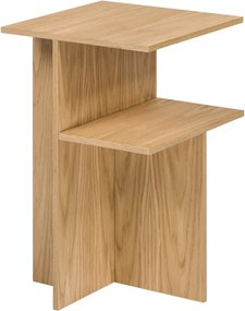 Natúr színű éjjeliszekrény tölgyfa dekorral Atik – noo.ma