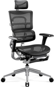 Ergonomikus irodai szék lábtartóval Normal Size, fekete: Diablo V-Master