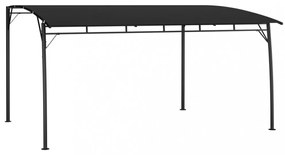 antracitszürke kerti napellenző 4 x 3 x 2,55 m