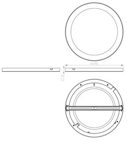 Globo 12379-24W - LED Mennyezeti lámpa LASSE LED/24W/230V