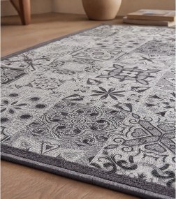 Szürke mosható futószőnyeg 50x120 cm Persane – douceur d'intérieur