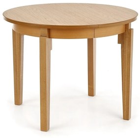 Asztal Houston 785Mézes tölgy, 77cm, Hosszabbíthatóság, Közepes sűrűségű farostlemez, Természetes fa furnér, Fa