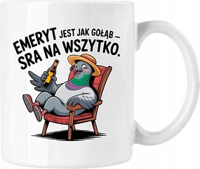 Nyugdíjas bögre nyugdíjas galamb 1 fehér 330ml