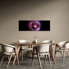 Kép - Vinillemez rózsaszín-lila színben (órával) (90x30 cm)