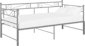 vidaXL szrüke fém kihúzható kanapéágy-keret 90 x 200 cm
