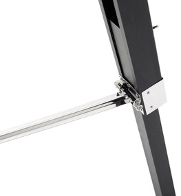 Háromlábú fekete fa állólámpa 143 cm ALZETTE Beliani