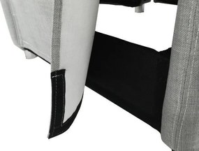 Állítható fotel, szürke szövet, FOREST