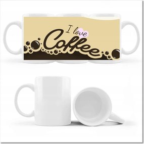 I love Coffee fényképes bögre
