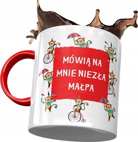 Piros Vicces Bögre Jó Majom Nyomtatott Fotóval