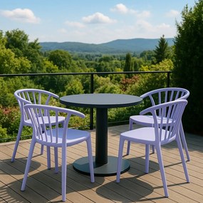 Levendula színű műanyag kerti szék Capri – Bonami Essentials