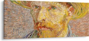 Kép - Vincent van Gogh, Self-Portrait with a Straw Hat (The Potato Peeler), reprodukciók (120x50 cm)